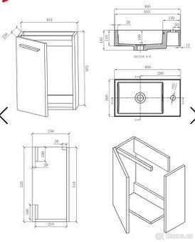 Prodám koupelnovou skříňku s umývátkem