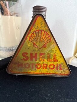 RARITA Plechovka Shell motor oil 1l