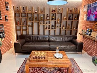 Kožená pohovka dvoudílná