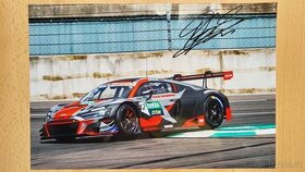 Audi Dev Gore autogram závodníka na fotce A4