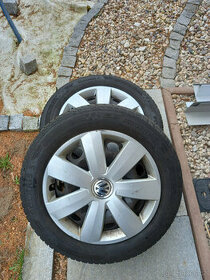Kola plech VW 6Jx16 ET50 5x112+pneu celoročne