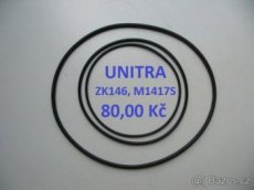 UNITRA - sada řemínků pro kotoučový magnetofon