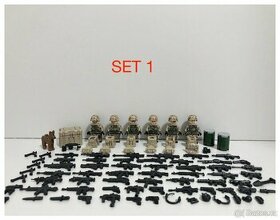 Rôzne sety vojakov (8ks) 2 + doplnky - typ lego - 1