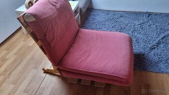 Futon ikea, postel, křeslo, pohovka