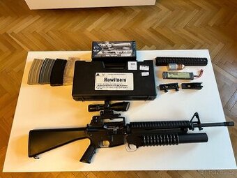 PJ M16 + M203 + vybavení ala Black hawk down