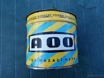 retro plechovka mazací tuk Slovnaft A 00