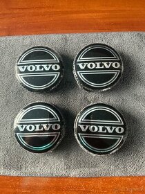 Středové krytky/pokličky - Volvo 64mm - černé