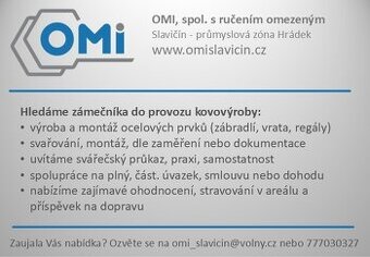 Hledáme zámečníka/svářeče