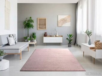 ✅nový designový růžový koberec Montana Liso 200 x 290 (2x3m)