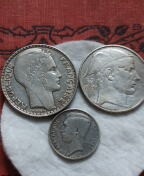 STŘÍBRNÝ 20+10 FRANC+ 50CENT