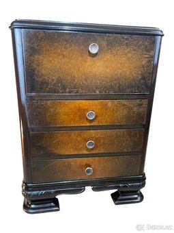 Starožitná komoda nízká Art Deco - 1