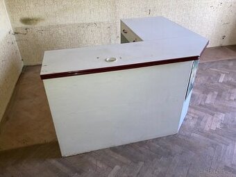 Prodejní pult bílý do L - 1