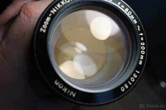 Objektiv Zoom Nikkor auto 80-200/4.5, nikon pre-ai verze