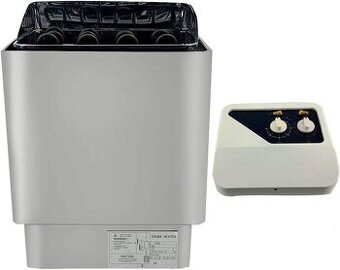 Nová saunová kamna 6 kW, s regulátorem