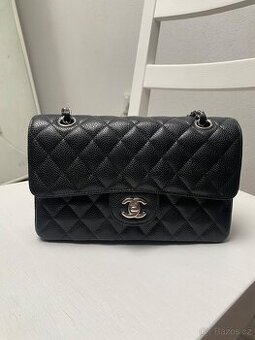 Chanel classic flap kabelka černá, caviar leather