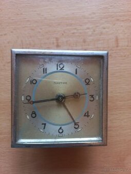 Starožitný mechanický budík zn. Maude