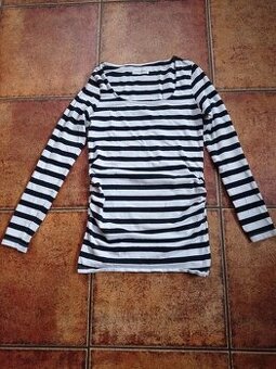 Těhotenská trička s dlouhým rukávem vel. S