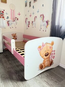 Dětská postel 160x70 s roštem a matrací