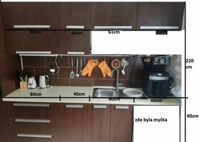 kuchyn sestava - dekor wenge