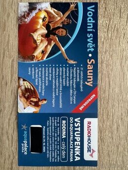 Celodenní rodinná vstupenka - aquapalace Praha