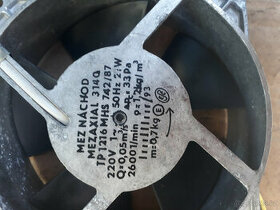 ventilátor mezaxiální 3140, digestoř, záchod