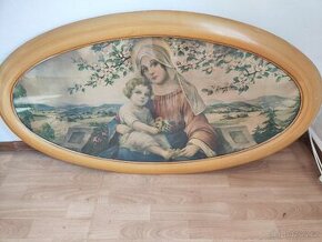 Svatý obrázek Panenka Maria tenký rám