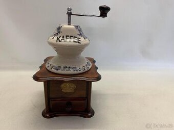 Porcelánový stolní mlýnek na kávu - Cibulák velký č.6