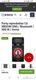 Prodám party reprák LG