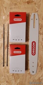 SADA VODICÍ LIŠTY A PILOVÝCH ŘETĚZŮ OREGON.