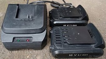 2 kusy baterií 18V Li-Ion 1500 mAh z AKU šroubováku Kawasaki