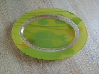 Skleněné tácy, talíře
