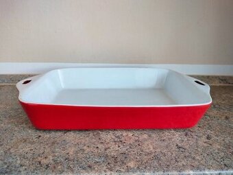 Zapékací mísa červená, 38,5x23 cm,