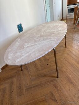 Parádní stůl velký ovál 237 x 102 cm