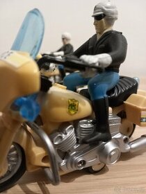 Retro hračka Policejní motorka Harley - 1