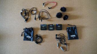 Rode Wireless go II + klopové mikrofony + case