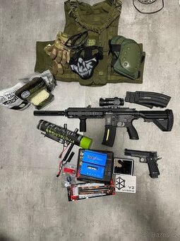 Prodám airsoft výbavu Specna Arms SA-H02, WE HI-CAPA