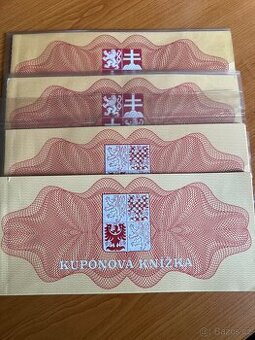Kuponové knížky.