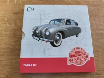Stříbrná pamětní mince ČM "Tatra 87" z cyklu 'Na kolech'