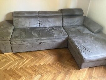 Rozkládací gauč s úložným prostorem