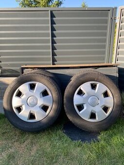 Plechové disky Škoda Octavia 15" + originální poklice