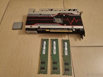 PC komponenty – RX 580 8 GB, Ryzen 5 2600, 12 GB RAM
