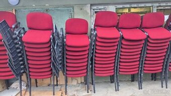 Kancelářské stohovací židle větší počet kusů