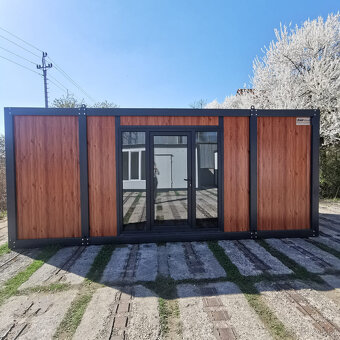 Obytný kontejner PMP Y 3x7 s francouzskými dveřmi