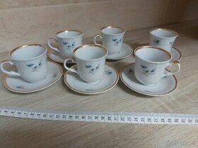 Set 6 ks šálků s podšálky