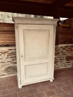 🌟 Designová zrenovovaná šedá skříň s patinou🌟