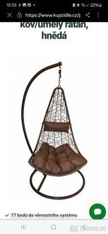 Závěsné houpací kťeslo XXL