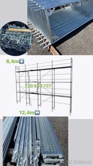Prodám rámové lešení v sestavě 104m2 ihned k odběru
