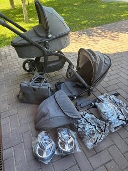 Kočár kočárek egg šedý