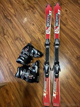 Lyže Scott + lyžáky
