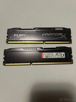 Prodám RAM – Kingston HyperX Fury DDR3L 16 GB (2×8 GB)